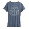 thumbnail image 1 of Star Wars - The Mandalorian Grogu Celestial  - Wo Men's Short Sleeve Graphic T-Shirt, 1 of 4