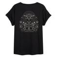 thumbnail image 1 of Star Wars - The Mandalorian Grogu Celestial  - Womens Oversized Graphic T-Shirt, 1 of 5