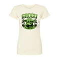 thumbnail image 1 of Star Wars - The Mandalorian Grogu Collegiate  - Juniors Fitted Short Sleeve Graphic T-Shirt, 1 of 5