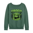 thumbnail image 1 of Star Wars - The Mandalorian Grogu Collegiate  - Wo Men's French Terry Long Sleeve Pullover, 1 of 5