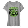 thumbnail image 1 of Star Wars - The Mandalorian Grogu Collegiate  - Wo Men's Short Sleeve Graphic T-Shirt, 1 of 4