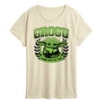 thumbnail image 1 of Star Wars - The Mandalorian Grogu Collegiate  - Wo Men's Short Sleeve Graphic T-Shirt, 1 of 4