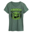 thumbnail image 1 of Star Wars - The Mandalorian Grogu Collegiate  - Wo Men's Short Sleeve Graphic T-Shirt, 1 of 4