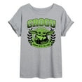 thumbnail image 1 of Star Wars - The Mandalorian Grogu Collegiate  - Womens Oversized Graphic T-Shirt, 1 of 5