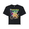 thumbnail image 1 of Star Wars - The Mandalorian Grogu Comic Cover  - Juniors Cropped Short Sleeve Graphic T-Shirt, 1 of 5