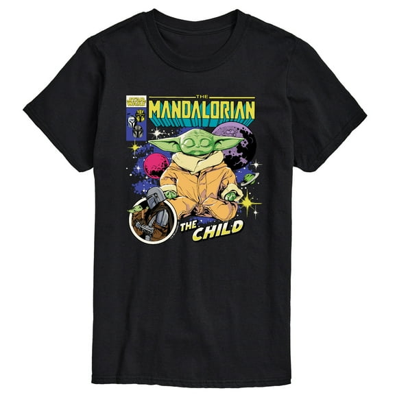 Star Wars - The Mandalorian Grogu Comic Cover - Men's Short Sleeve Graphic T-Shirt