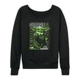 thumbnail image 1 of Star Wars - The Mandalorian Grogu Digital  - Wo Men's French Terry Long Sleeve Pullover, 1 of 5