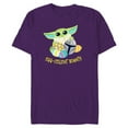 thumbnail image 1 of Star Wars The Mandalorian Grogu Easter Egg-Cellent Bounty - Short Sleeve Blended T-Shirt for Adults - Customized-Purple, 1 of 5