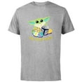 thumbnail image 1 of Star Wars The Mandalorian Grogu Easter Egg-Cellent Bounty - Short Sleeve Cotton T-Shirt for Adults - Customized-Athletic Heather, 1 of 5