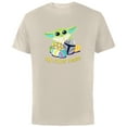 thumbnail image 1 of Star Wars The Mandalorian Grogu Easter Egg-Cellent Bounty - Short Sleeve Cotton T-Shirt for Adults - Customized-Natural, 1 of 5