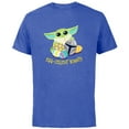 thumbnail image 1 of Star Wars The Mandalorian Grogu Easter Egg-Cellent Bounty - Short Sleeve Cotton T-Shirt for Adults - Customized-Royal Heather, 1 of 5