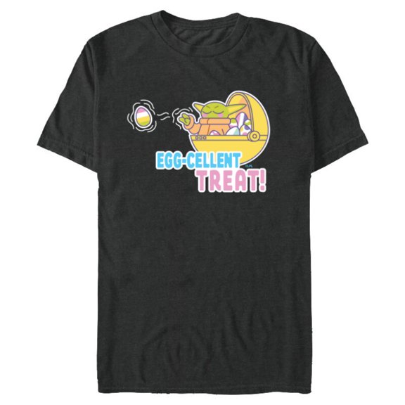 Star Wars The Mandalorian Grogu Easter Egg-Cellent Treat! - Short Sleeve Blended T-Shirt for Adults - Customized-Dark Heather