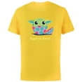 thumbnail image 1 of Star Wars The Mandalorian Grogu Easter Eggstra Cute! - Short Sleeve Cotton T-Shirt for Adults - Customized-Yellow, 1 of 5