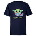 thumbnail image 1 of Star Wars The Mandalorian Grogu Easter Eggstra Cute! - Short Sleeve T-Shirt for Kids - Customized-Navy, 1 of 5