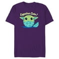 thumbnail image 1 of Star Wars The Mandalorian Grogu Eggstra Cute Easter - Short Sleeve Blended T-Shirt for Adults - Customized-Purple, 1 of 5