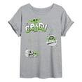 thumbnail image 1 of Star Wars - The Mandalorian Grogu Faux Hit Oversized  - Womens Oversized Graphic T-Shirt, 1 of 4