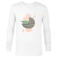 thumbnail image 1 of Star Wars The Mandalorian Grogu Floating Pod Digital Galaxy - Long Sleeve T-Shirt for Men - Customized-White, 1 of 5