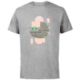 thumbnail image 1 of Star Wars The Mandalorian Grogu Floating Pod Digital Galaxy - Short Sleeve Cotton T-Shirt for Adults - Customized-Athletic Heather, 1 of 5