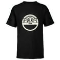 thumbnail image 1 of Star Wars The Mandalorian Grogu Floating Pod Sticker - Short Sleeve T-Shirt for Kids - Customized-Black, 1 of 5