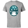 thumbnail image 1 of Star Wars The Mandalorian Grogu & Frogs May the Force - Short Sleeve Cotton T-Shirt for Adults - Customized-Athletic Heather, 1 of 5