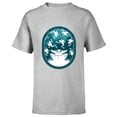 thumbnail image 1 of Star Wars The Mandalorian Grogu & Frogs May the Force - Short Sleeve T-Shirt for Kids - Customized-Athletic Heather, 1 of 5
