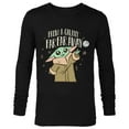 thumbnail image 1 of Star Wars The Mandalorian Grogu From a Galaxy Far Far Away - Long Sleeve T-Shirt for Men - Customized-Black, 1 of 5