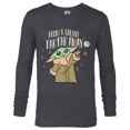 thumbnail image 1 of Star Wars The Mandalorian Grogu From a Galaxy Far Far Away - Long Sleeve T-Shirt for Men - Customized-Charcoal Heather, 1 of 5