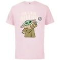 thumbnail image 1 of Star Wars The Mandalorian Grogu From a Galaxy Far Far Away - Short Sleeve Cotton T-Shirt for Adults - Customized-Soft Pink, 1 of 5