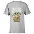 thumbnail image 1 of Star Wars The Mandalorian Grogu From a Galaxy Far Far Away - Short Sleeve T-Shirt for Kids - Customized-Athletic Heather, 1 of 5
