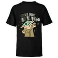 thumbnail image 1 of Star Wars The Mandalorian Grogu From a Galaxy Far Far Away - Short Sleeve T-Shirt for Kids - Customized-Black, 1 of 5