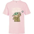 thumbnail image 1 of Star Wars The Mandalorian Grogu From a Galaxy Far Far Away - Short Sleeve T-Shirt for Kids - Customized-Soft Pink, 1 of 5