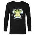thumbnail image 1 of Star Wars The Mandalorian Grogu Galaxy’s Greetings Holiday Standard - Long Sleeve T-Shirt for Men – Customized-Black, 1 of 5