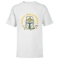 thumbnail image 1 of Star Wars The Mandalorian Grogu Happy Halloween Candy Bucket - Short Sleeve T-Shirt for Kids - Customized-White, 1 of 5