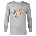 thumbnail image 1 of Star Wars The Mandalorian Grogu Heart Valentine’s Day - Long Sleeve T-Shirt for Men – Customized-Athletic Heather, 1 of 5