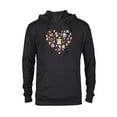 thumbnail image 1 of Star Wars The Mandalorian Grogu Heart Valentine’s Day - Pullover Hoodie for Adults – Customized-Black, 1 of 5