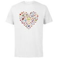 thumbnail image 1 of Star Wars The Mandalorian Grogu Heart Valentine’s Day - Short Sleeve Cotton T-Shirt for Adults - Customized-White, 1 of 5