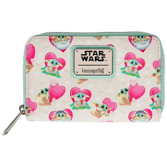 Loungefly: The Mandalorian - Grogu Valentines Zip Around Wallet