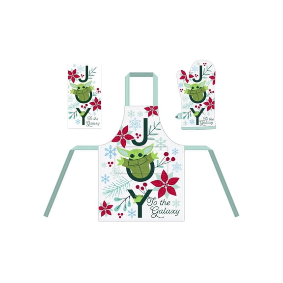Star Wars The Mandalorian Grogu Holiday Kitchen Textile Set of 3