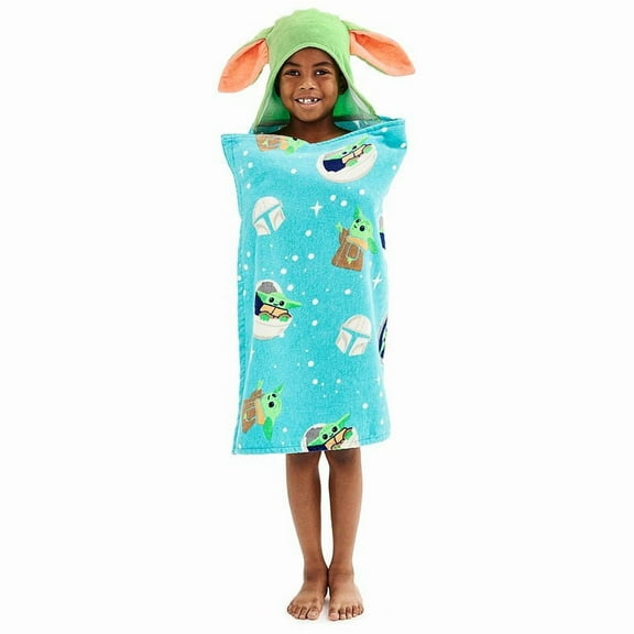 Star Wars The Mandalorian Grogu Hooded Bath Wrap by The Big One Kids