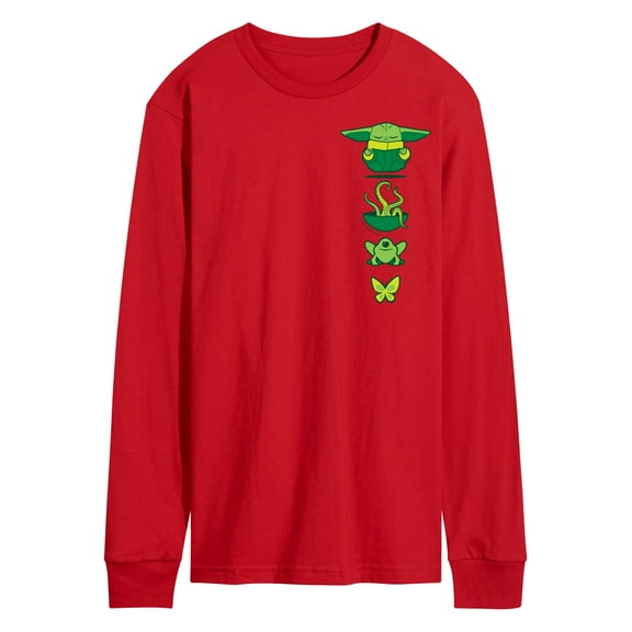 Star Wars - The Mandalorian Grogu Icons - Men's Long Sleeve Graphic T-Shirt
