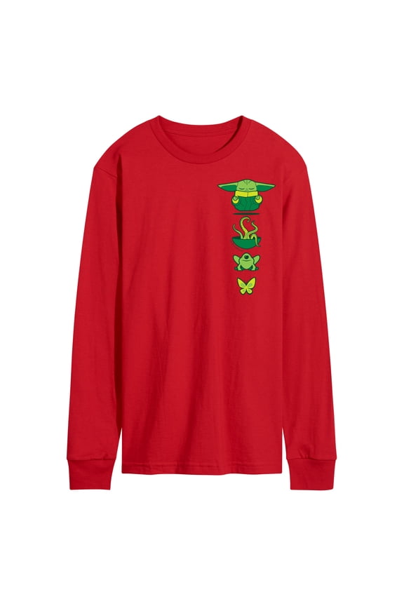 - The Mandalorian Grogu Icons - Men's Long Sleeve Graphic T-Shirt