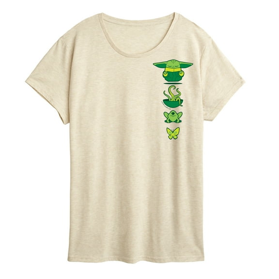 Star Wars - The Mandalorian Grogu Icons  - Wo Men's Short Sleeve Graphic T-Shirt