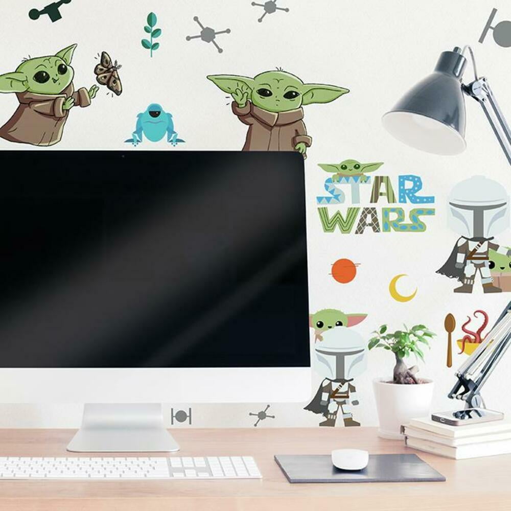 Star Wars Grogu Illustrated Peel and Stick Wall Decals