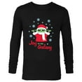 thumbnail image 1 of Star Wars The Mandalorian Grogu Joy to the Galaxy Holiday - Long Sleeve T-Shirt for Men - Customized-Black, 1 of 5