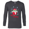 thumbnail image 1 of Star Wars The Mandalorian Grogu Joy to the Galaxy Holiday - Long Sleeve T-Shirt for Men - Customized-Charcoal Heather, 1 of 5