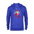thumbnail image 1 of Star Wars The Mandalorian Grogu Joy to the Galaxy Holiday - Pullover Hoodie for Adults - Customized-Royal, 1 of 5
