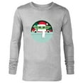thumbnail image 1 of Star Wars The Mandalorian Grogu Loaded with Presents Holiday - Long Sleeve T-Shirt for Men - Customized-Athletic Heather, 1 of 5