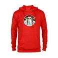 thumbnail image 1 of Star Wars The Mandalorian Grogu Loaded with Presents Holiday - Pullover Hoodie for Adults - Customized-Red, 1 of 5
