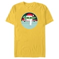 thumbnail image 1 of Star Wars The Mandalorian Grogu Loaded with Presents Holiday - Short Sleeve Blended T-Shirt for Adults - Customized-Yellow, 1 of 5