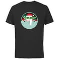 thumbnail image 1 of Star Wars The Mandalorian Grogu Loaded with Presents Holiday - Short Sleeve Cotton T-Shirt for Adults - Customized-Black, 1 of 5